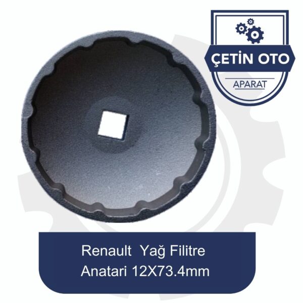 Renault Yağ Filitre Anahtarı 12x73.4mm