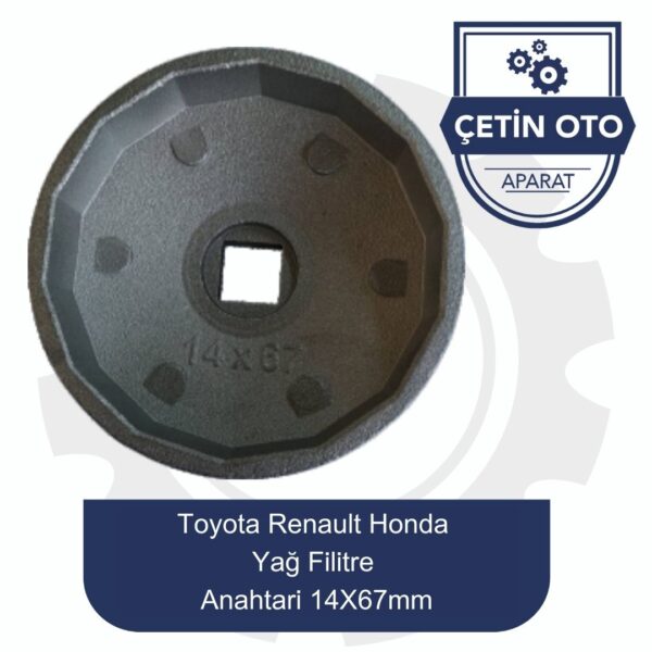 Renault-toyota-honda Yağ Filitre Anahtarı 14x67mm