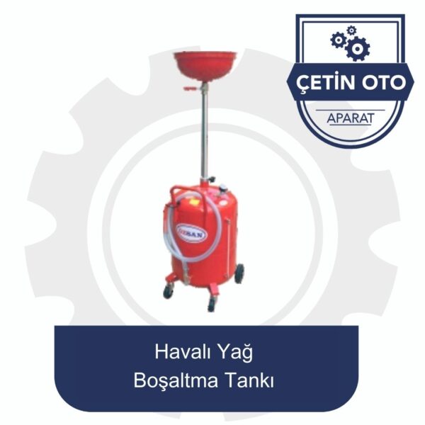 Havalı Yağ Boşaltma Tankı 100 LT